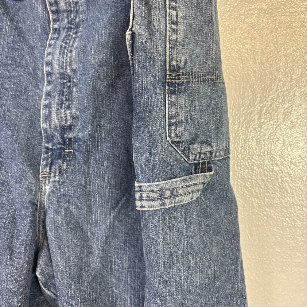 Wrangler Carpenter Shorts Mens Sz 46 Blue Denim Work‎ Construction Utility